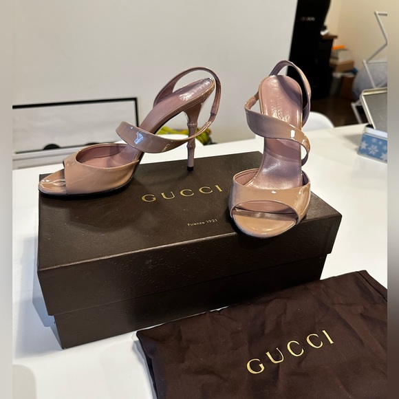 Gucci Shoes - Gucci Nude Heels (Authentic, Size 39/9 W) with Original Box & Dust Bag